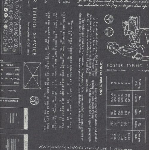 Riley Blake Fabrics TYPE/ography Lori Holt Blackboard