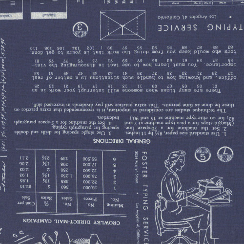 Riley Blake Fabrics TYPE/ography Lori Holt Denim