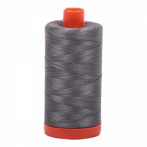 Aurifil Cotton Mako Thread 50 Weight 1422 Yards Grey Smoke