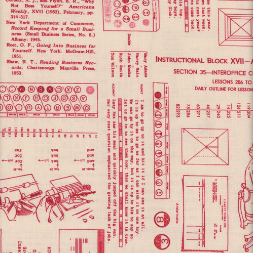 Riley Blake Fabrics TYPE/ography Lori Holt Background Schoolhouse