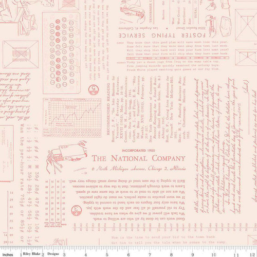 Riley Blake Fabrics TYPE/ography Lori Holt Background Coral