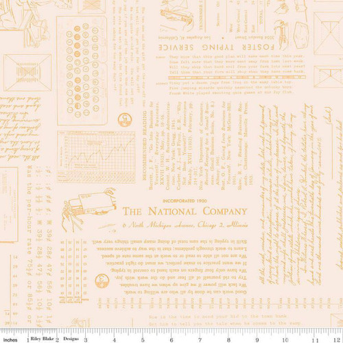 Riley Blake Fabrics TYPE/ography Lori Holt Background Marigold