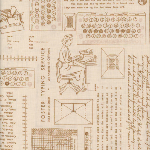 Riley Blake Fabrics TYPE/ography Lori Holt Background Maple