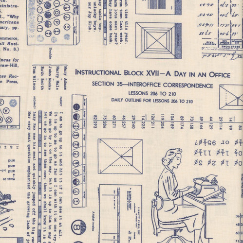 Riley Blake Fabrics TYPE/ography Lori Holt Background Denim