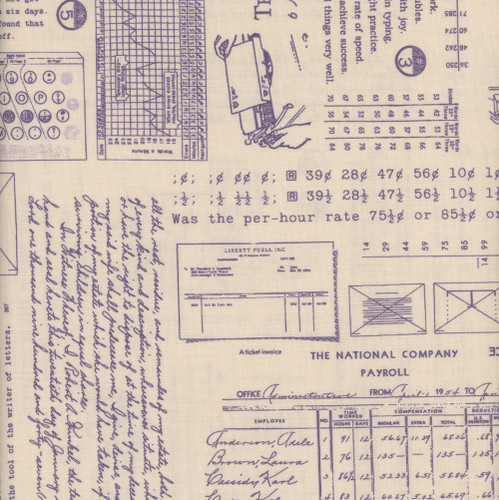 Riley Blake Fabrics TYPE/ography Lori Holt Background Plum