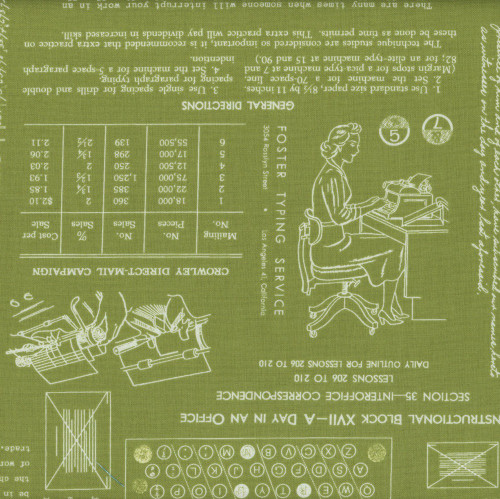 Riley Blake Fabrics TYPE/ography Lori Holt Lettuce