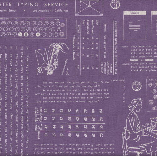 Riley Blake Fabrics TYPE/ography Lori Holt Plum