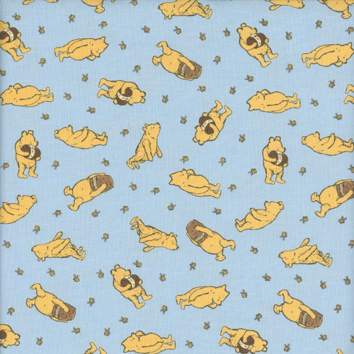 Riley Blake Fabrics Winnie the Pooh Toss Blue