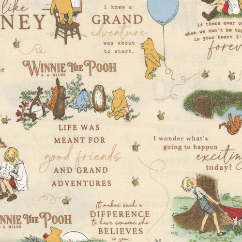 Riley Blake Fabrics Winnie the Pooh Main Cream