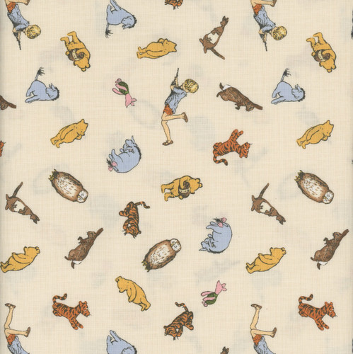 Riley Blake Fabrics Winnie the Pooh Characters Cream