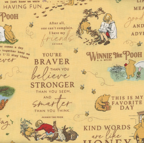 Riley Blake Fabrics Winnie the Pooh Main Sunshine