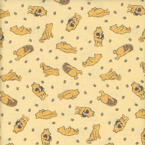 Riley Blake Fabrics Winnie the Pooh Toss Sunshine