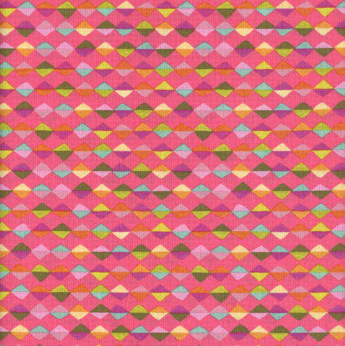 Riley Blake Fabrics Zinnias Lila Tueller Kites Hot Pink