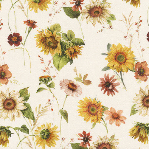 Riley Blake Fabrics Sunflower Whispers Lisa Audit Sunflowers Cream Riley Blake Fabrics Sunflower Whispers Lisa Audit Sunflowers Cream