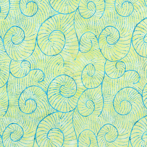 Riley Blake Fabrics Batiks Splatter Karen Gibbs Winter Mint