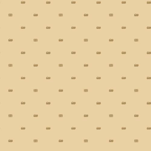 Riley Blake Fabrics Thomas & Friends Thomas the Tank Engine 80th Anniversary Train Dots Flax