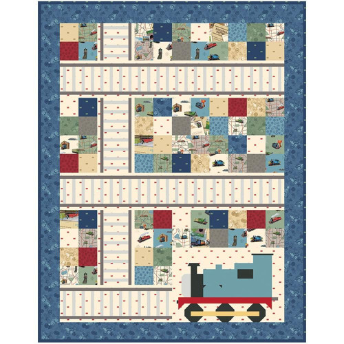 Riley Blake Fabrics Bluebird Patterns Thomas the Tank Railway Quilt Pattern