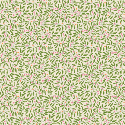 Riley Blake Fabrics Liberty Craft Garden Willow Stitch Garden Green
