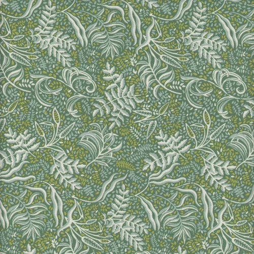 Riley Blake Fabrics Liberty Autumn Woodland Rustling Green Grasses Leaves Ferns