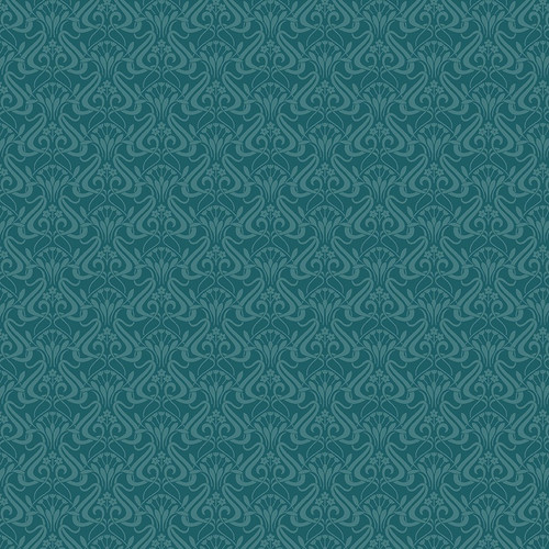Riley Blake Fabrics Liberty Nouveau Shadow Ocean Green