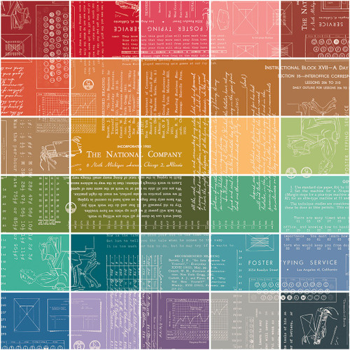 Riley Blake Fabrics TYPE/ography Lori Holt Fat Quarter Bundle A, 30 Pcs.