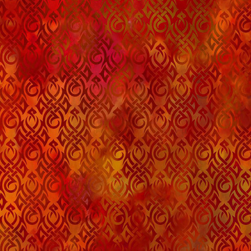 In The Beginning Fabrics Dragons Flame Dragon Flame Damask