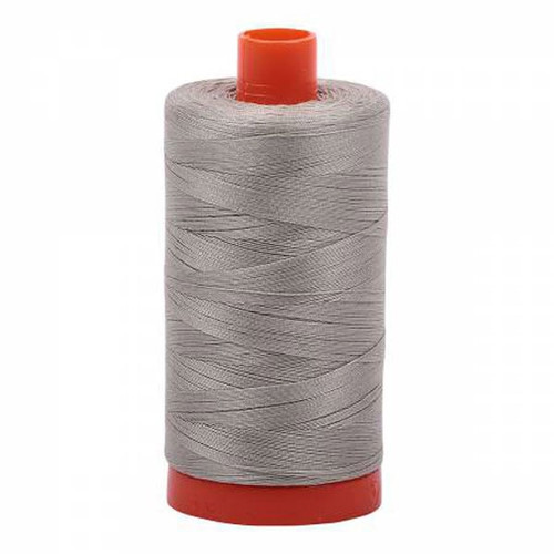 Aurifil Cotton Mako Thread 50 Weight 1422 Yards Light Grey