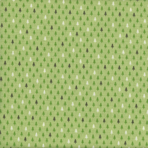 Henry Glass Fabrics A Kitty For Christmas Green Tiny Christmas Trees