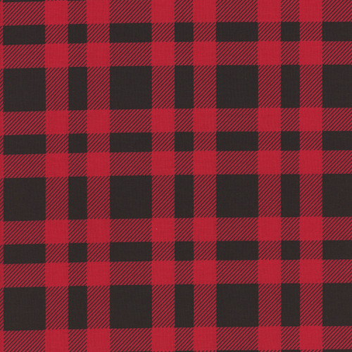 Blank Quilting Fabrics Plaid Essentials Pattern Weave Studio Red Buffalo Check