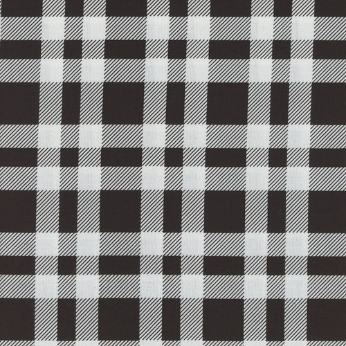 Blank Quilting Fabrics Plaid Essentials Pattern Weave Studio Black Buffalo Check