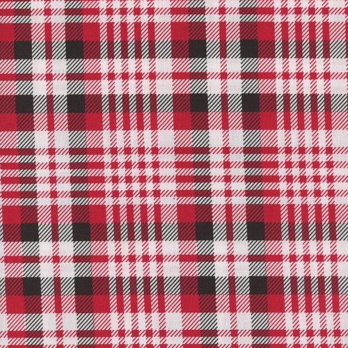 Blank Quilting Fabrics Plaid Essentials Pattern Weave Studio Red Tartan Plaid