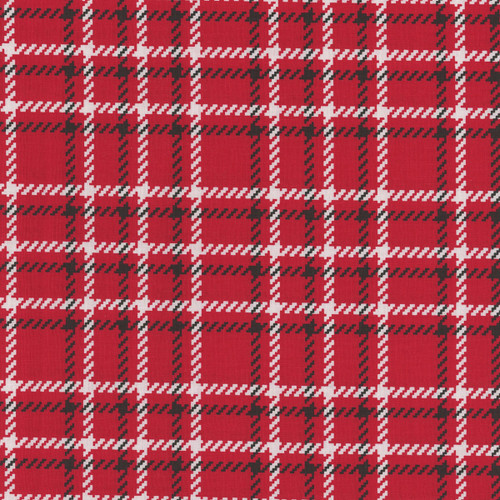 Blank Quilting Fabrics Plaid Essentials Pattern Weave Studio Red Tattersall Plaid