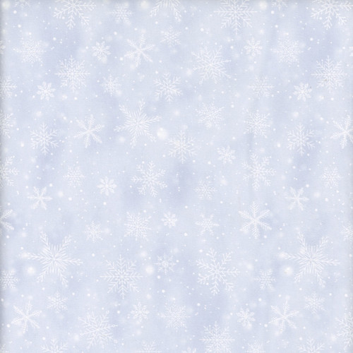 Timeless Treasures Fabrics Winter Wonderland Katie Hennagir Mist Grey Snowflakes