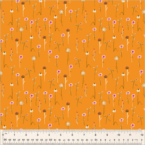 Windham Fabrics Heather Ross Studio Edit Orange Wildflowers