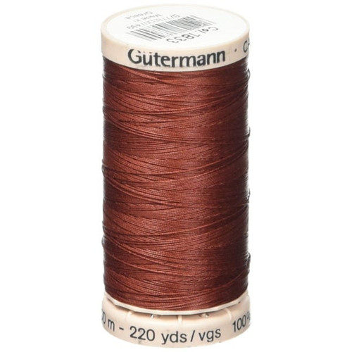 Gutermann Thread Cotton Hand Quilting Rust 40 Weight 220 Yard Spool