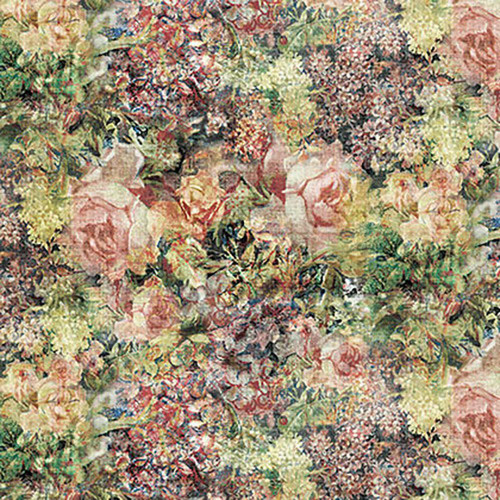 Free Spirit Fabrics Foundations Tim Holtz Eclectic Elements Bouquet Neutral