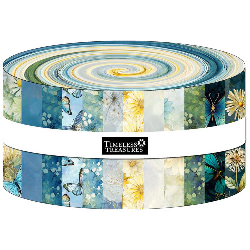 Timeless Treasures Fabrics Floral Forest Whisper Jelly Roll Fabric Strips