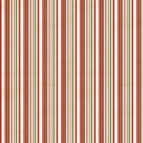 Clothworks Fabrics Katie Pertiet Green Red Holiday Nostalgia Stripe