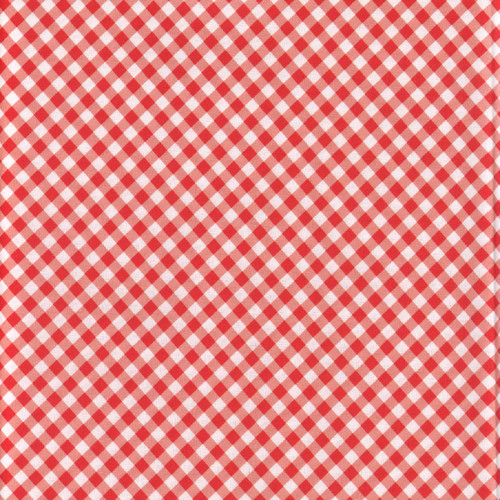 Clothworks Fabrics  Red Cream The Secret Life of Squirrels Diagonal Plaid