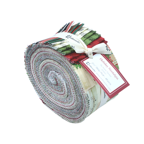 Clothworks Fabrics Katie Pertiet  Holiday Nostalgia Strip Roll