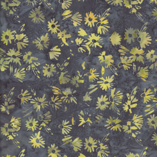 Windham Fabrics Anthology Batiks Yellow Jackets Bumble Yellow Black Eyed Susan Flowers