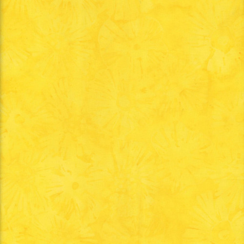 Windham Fabrics Anthology Batiks Yellow Jackets Yellow Etched Flower Petals