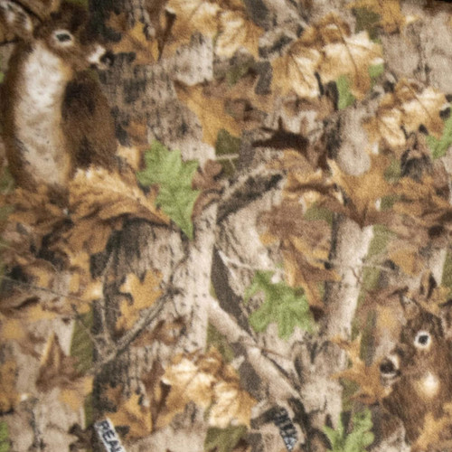 Benartex Fabrics Sykel RealTree Camo Camoflauge Deer in The Woods Polar Polar Fleece