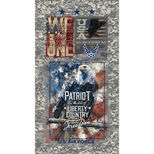 Benartex Fabrics Sykel Military Armed Services Air Force Panel 24