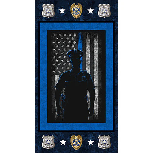 Benartex Fabrics Sykel Military Armed Services Police Department Man Panel