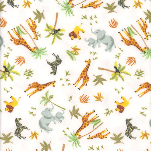Windham Fabrics Whistler Studios King of the Jungle Flannel Ivory A Day of Play
