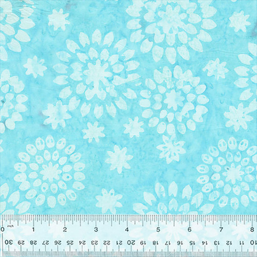 Windham Fabrics Anthology Batiks Jacqueline de Jonge Luna Powder Blue Lollypop