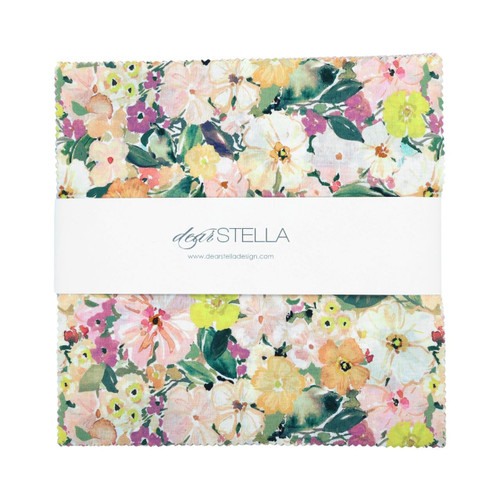 Dear Stella Fabrics Secret Garden Clara Jean Layer Cake Ten Inch Squares