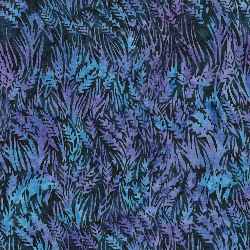 Lumin Fabrics Island Batik Autumn Twilight Wheat Blue Navy