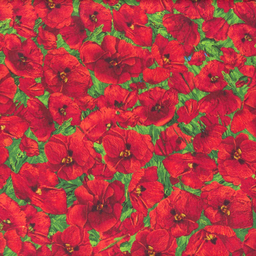 Timeless Treasures Fabrics Forest Bloom Poppy Painted Poppies